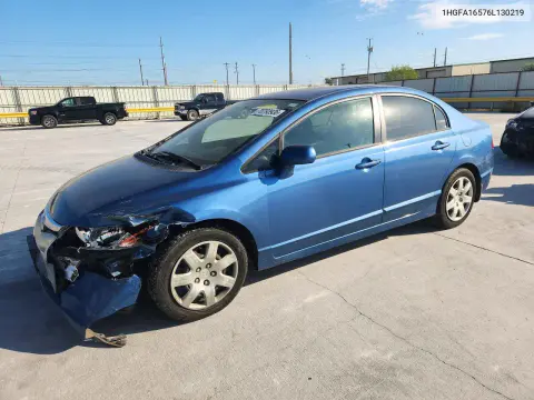 1HGFA16576L130219 — 2006 Honda Civic, Передняя часть, фото до ремонта