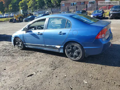 2006 Honda Civic Lx VIN 1HGFA16556L150632 фото 2