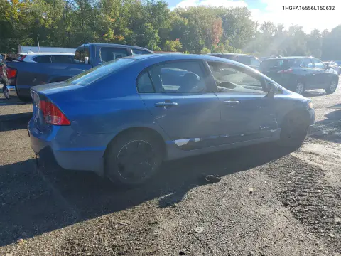 2006 Honda Civic Lx VIN 1HGFA16556L150632 фото 3