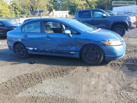 2006 Honda Civic Lx VIN 1HGFA16556L150632 фото 4