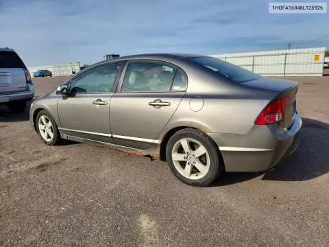 2006 Honda Civic Ex VIN 1HGFA16846L125926 фото 2