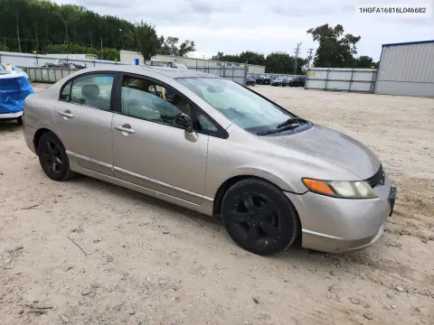 2006 Honda Civic Ex VIN 1HGFA16816L046682 фото 4