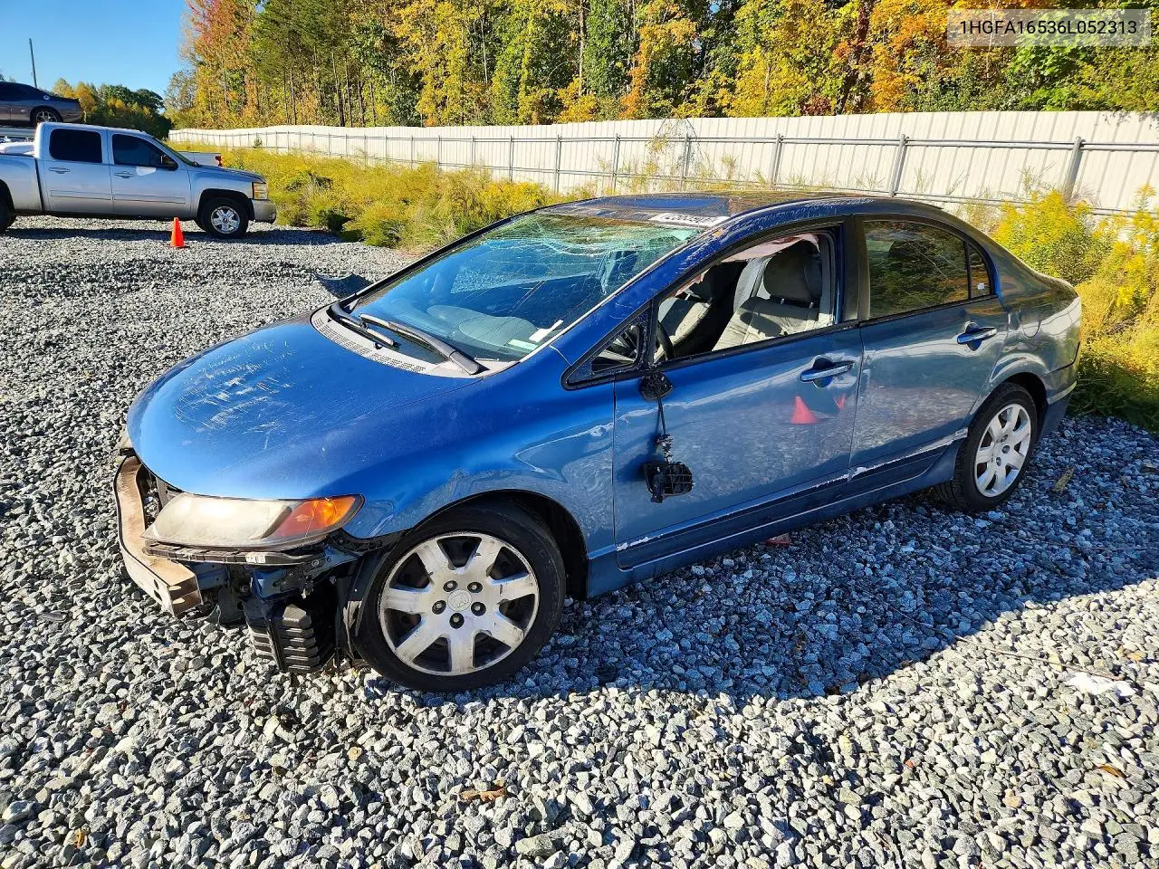 2006 Honda Civic Lx VIN 1HGFA16536L052313 фото 1