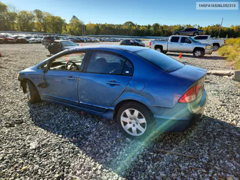 2006 Honda Civic Lx VIN 1HGFA16536L052313 фото 2