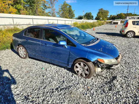 2006 Honda Civic Lx VIN 1HGFA16536L052313 фото 4