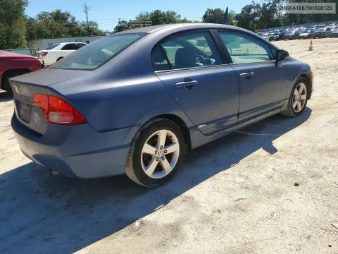 2006 Honda Civic Ex VIN 2HGFA16876H508126 фото 3