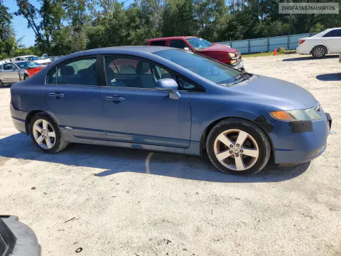2006 Honda Civic Ex VIN 2HGFA16876H508126 фото 4