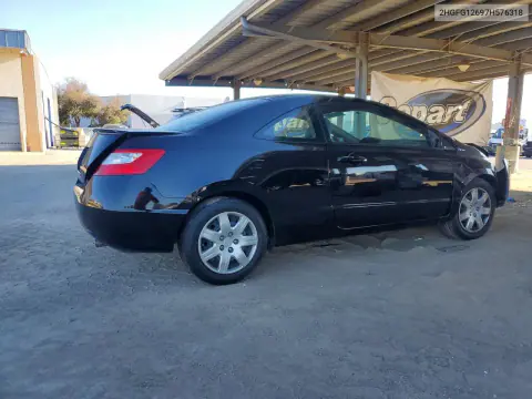 2007 Honda Civic Lx VIN 2HGFG12697H576318 фото 3