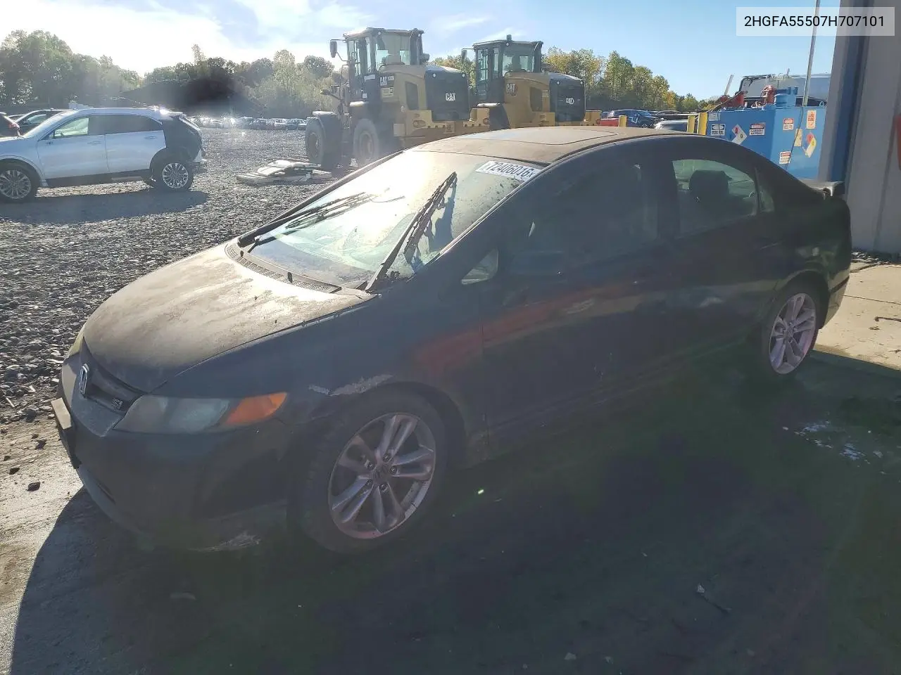 2007 Honda Civic Si VIN 2HGFA55507H707101 фото 1