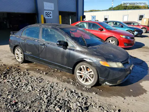 2007 Honda Civic Si VIN 2HGFA55507H707101 фото 4