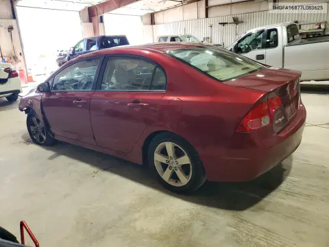 2007 Honda Civic Ex VIN 1HGFA16877L083625 фото 2