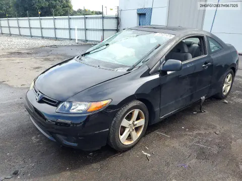 2HGFG12837H567325 — 2007 Honda Civic, Сторона, фото до ремонта