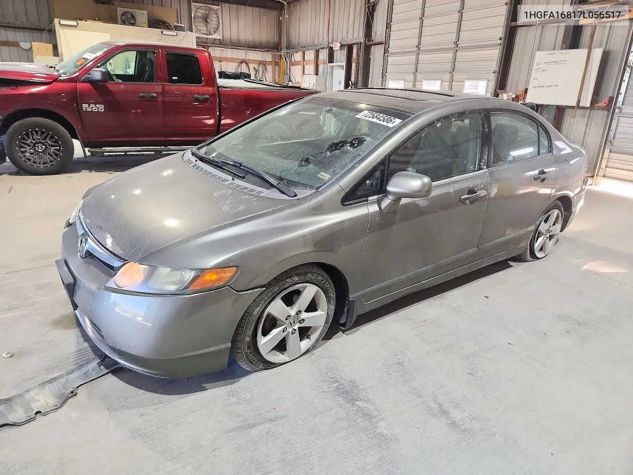 2007 Honda Civic Ex VIN 1HGFA16817L056517 фото 1