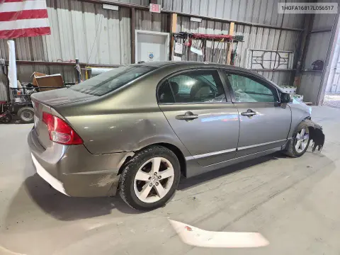 2007 Honda Civic Ex VIN 1HGFA16817L056517 фото 3