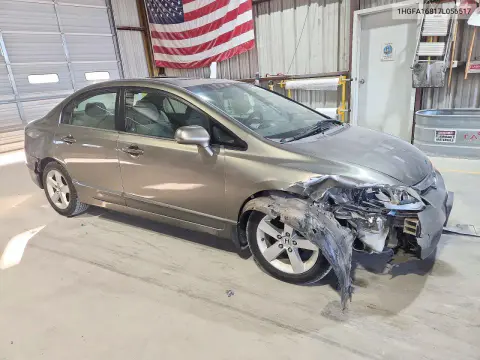 2007 Honda Civic Ex VIN 1HGFA16817L056517 фото 4