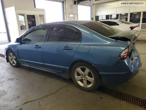 JHMFA16897S005737 — 2007 Honda Civic, фото 2 с аукциона Copart, Задняя часть