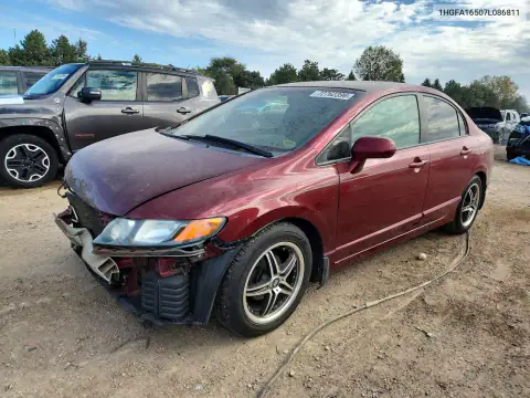 1HGFA16507L086811 — 2007 Honda Civic, Передняя часть, фото до ремонта