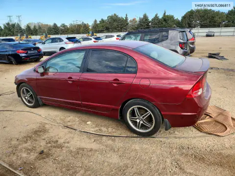 1HGFA16507L086811 — 2007 Honda Civic, фото 2 с аукциона Copart, Передняя часть