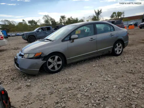 1HGFA16877L144228 — 2007 Honda Civic, Передняя часть, фото до ремонта