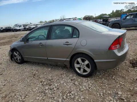 1HGFA16877L144228 — 2007 Honda Civic, фото 2 с аукциона Copart, Передняя часть