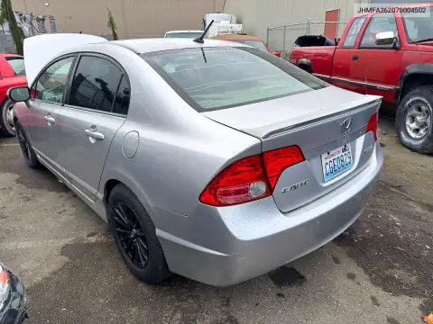 2007 Honda Civic Hybrid VIN JHMFA36207S004502 фото 4