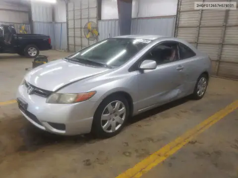 2HGFG12657H578101 — 2007 Honda Civic, Боковая часть, фото до ремонта
