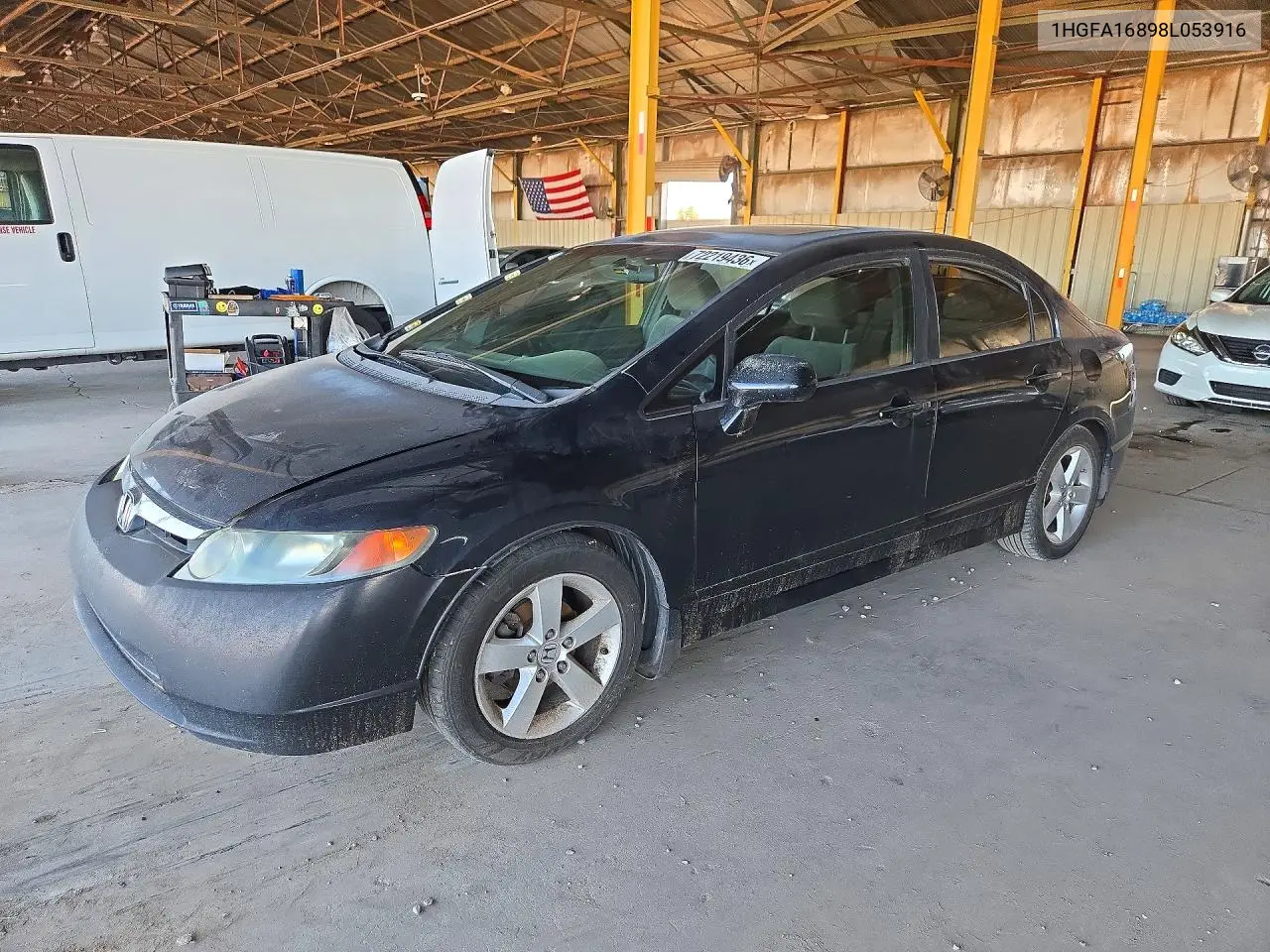 2008 Honda Civic Ex VIN 1HGFA16898L053916 фото 1