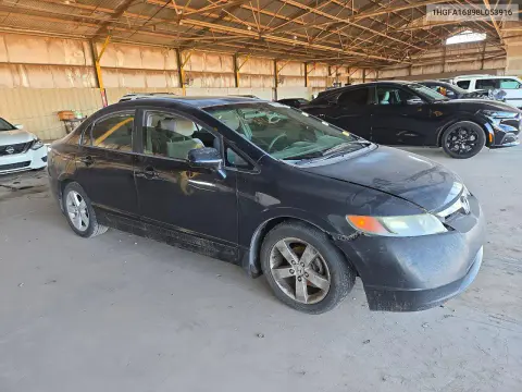 2008 Honda Civic Ex VIN 1HGFA16898L053916 фото 4