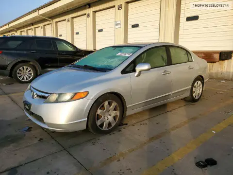 1HGFA16528L078744 — 2008 Honda Civic, Сторона, фото до ремонта