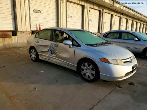 2008 Honda Civic Lx VIN 1HGFA16528L078744 фото 4