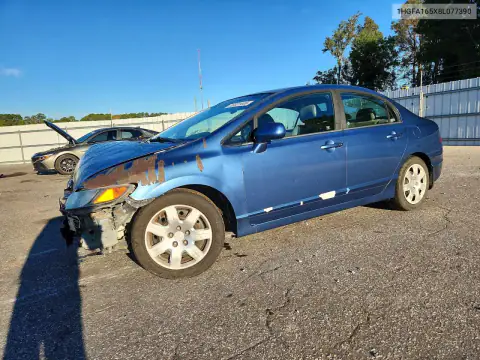 1HGFA165X8L077390 — 2008 Honda Civic, Передняя часть, фото до ремонта