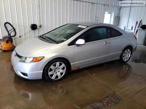 2HGFG12688H533252 — 2008 Honda Civic, Боковая часть, фото до ремонта