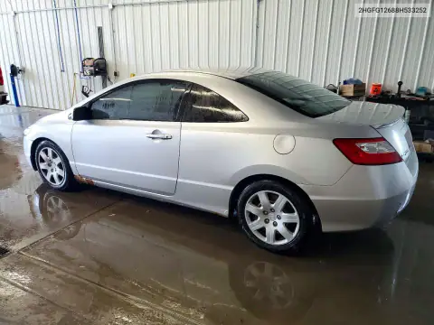 2HGFG12688H533252 — 2008 Honda Civic, фото 2 с аукциона Copart, Боковая часть
