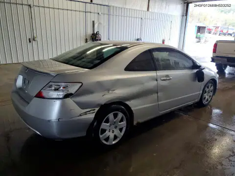 2HGFG12688H533252 — 2008 Honda Civic, фото 3 с аукциона Copart, Боковая часть