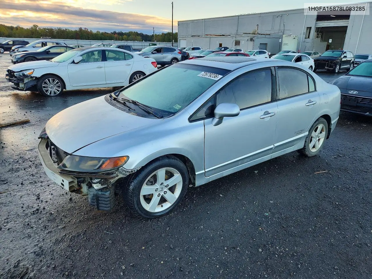 2008 Honda Civic Ex VIN 1HGFA16878L083285 фото 1