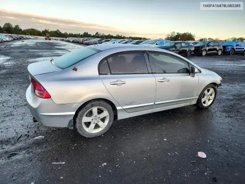 2008 Honda Civic Ex VIN 1HGFA16878L083285 фото 3