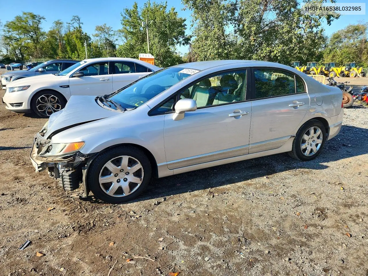 1HGFA16538L032985 Honda Civic 2008 — повреждение Передняя часть, фото до ремонта