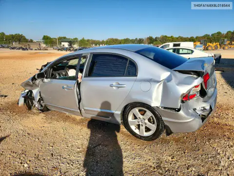 1HGFA168X8L018544 — 2008 Honda Civic, фото 2 с аукциона Copart, Передняя часть