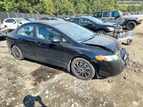 2HGFA16548H321130 — 2008 Honda Civic, фото 4 с аукциона Copart, Передняя часть