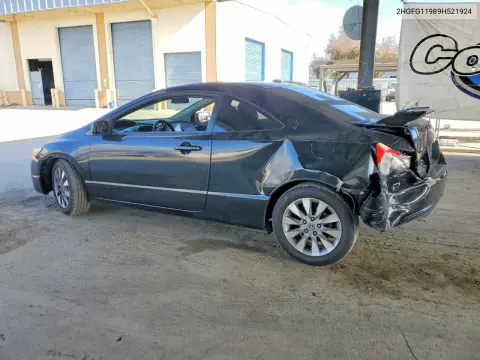 2009 Honda Civic Exl VIN 2HGFG11989H521924 фото 2