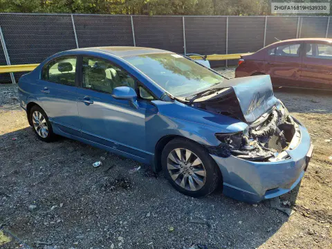 2009 Honda Civic Ex VIN 2HGFA16819H539330 фото 4