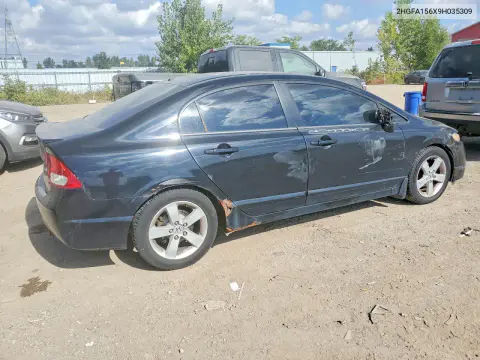2009 Honda Civic Lx-S VIN 2HGFA156X9H035309 фото 3