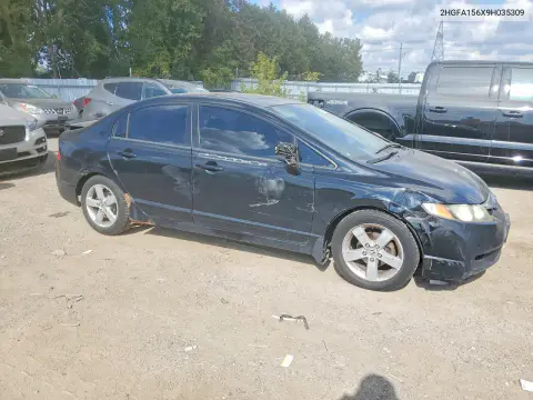 2009 Honda Civic Lx-S VIN 2HGFA156X9H035309 фото 4