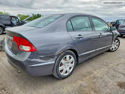2009 Honda Civic Lx VIN 2HGFA16509H310577 фото 3