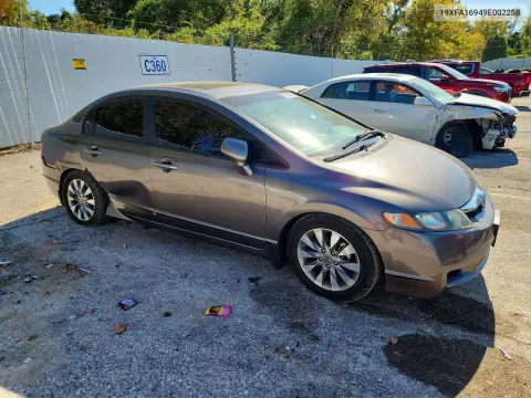 2009 Honda Civic Exl VIN 19XFA16949E002258 фото 4