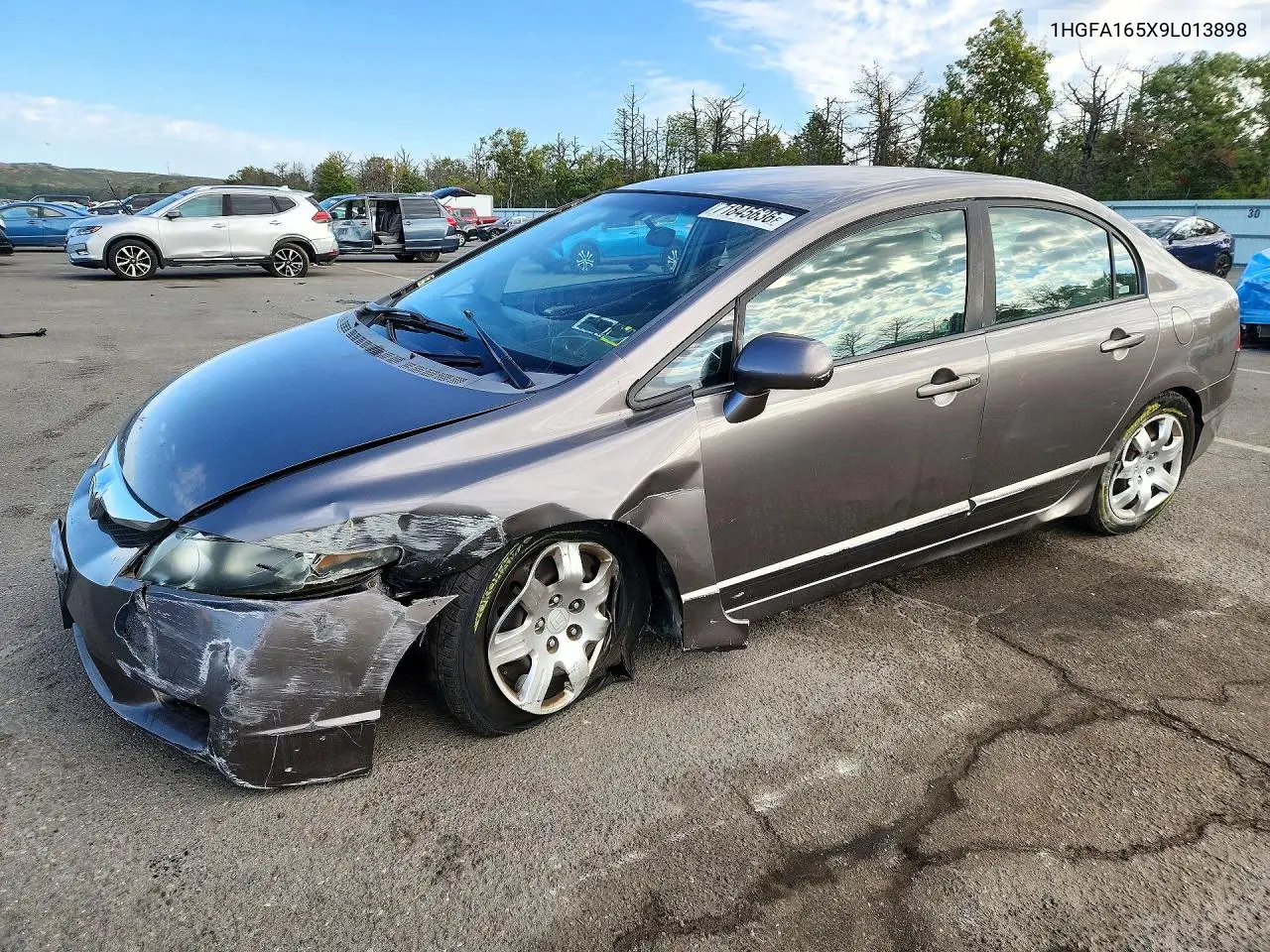 2009 Honda Civic Lx VIN 1HGFA165X9L013898 фото 1