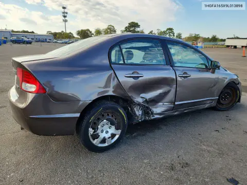 2009 Honda Civic Lx VIN 1HGFA165X9L013898 фото 3