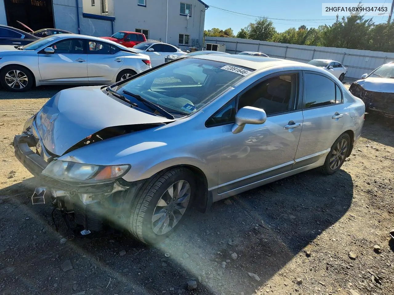 2009 Honda Civic Ex VIN 2HGFA168X9H347453 фото 1