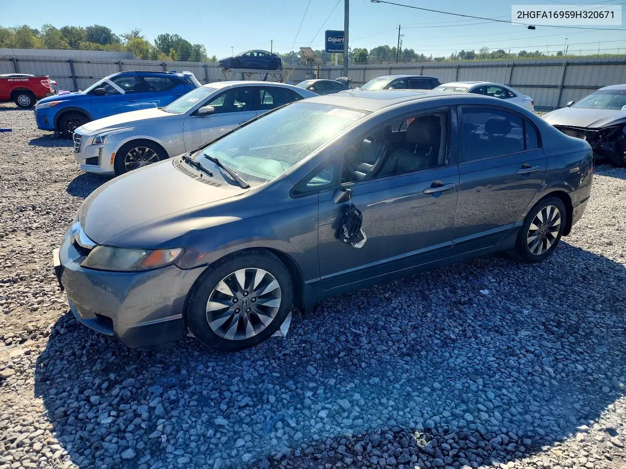 2HGFA16959H320671 Honda Civic 2009 — повреждение Боковая часть, фото до ремонта