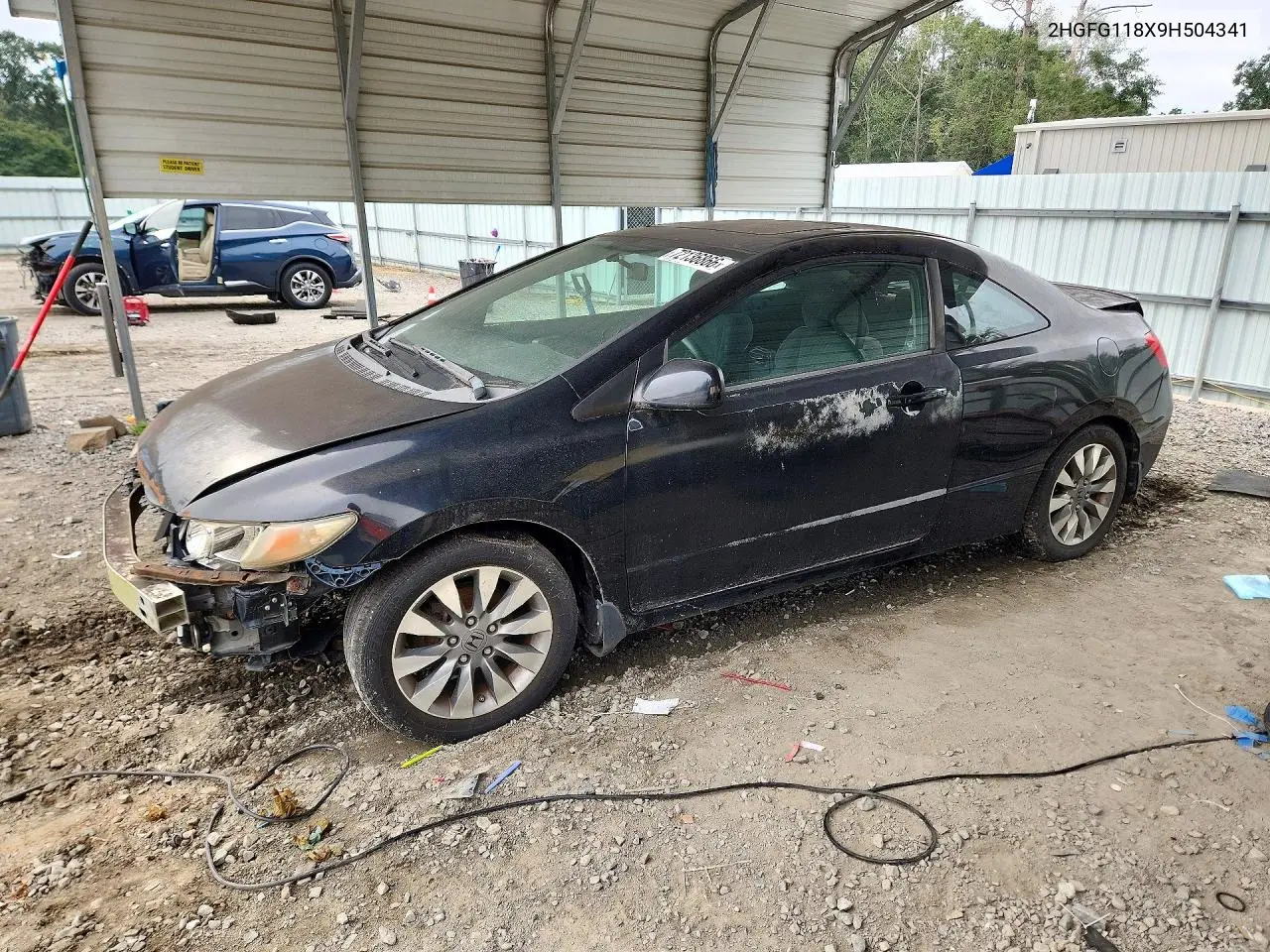 2009 Honda Civic Ex VIN 2HGFG118X9H504341 фото 1